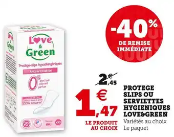 Super U Protege slips ou serviettes hygieniques offre