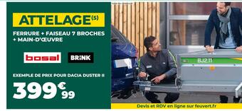 Feu Vert Bosel/ brink attelage offre