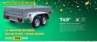 Feu Vert Remorque double essieu 230x4 offre