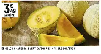 Petit Casino Melon charentais vert offre