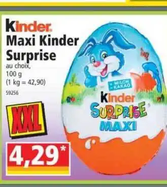 Norma Maxi Kinder Surprise offre