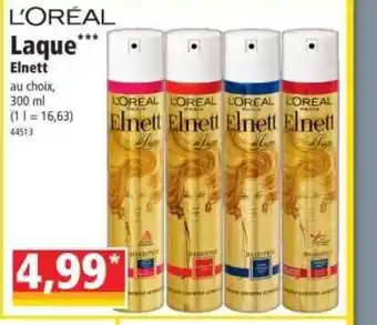 Norma Laque Elnett L'oréal offre