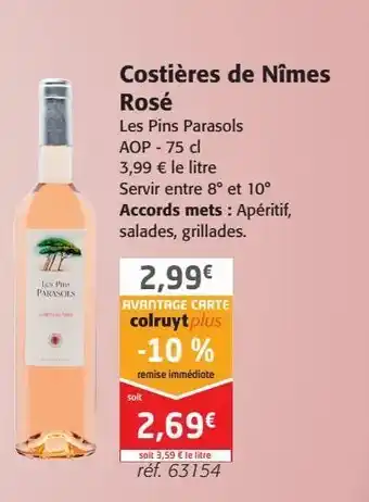 Colruyt Costieres de nimes rose offre