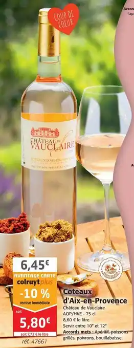 Colruyt Coteaux d'aix-eh-provence offre