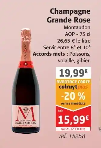Champagne grande rose