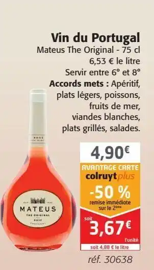 Colruyt Vin du portugal offre