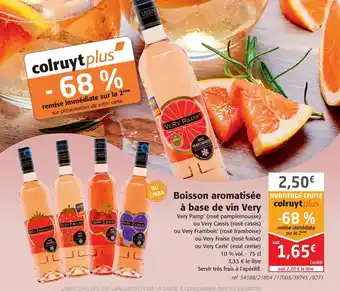 Colruyt Boisson aromatisee a base de vin very offre