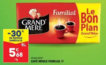 ALDI GRAND MERE café moulu familial offre