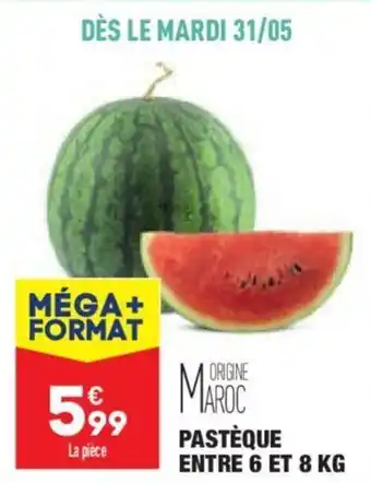 ALDI Pastèque entre 6 et 8 kg offre