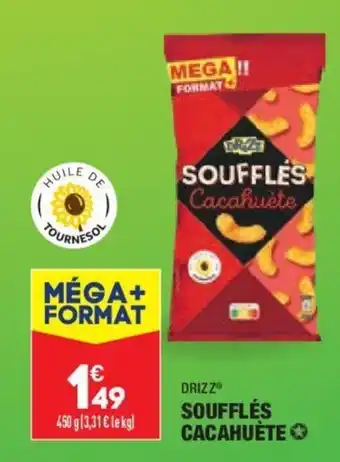 ALDI DRIZZ soufflés cacahuète offre