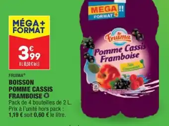 ALDI FRUIMA boisson pomme cassis framboise offre