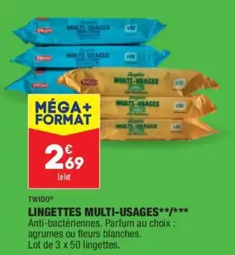 ALDI TWIDO lingettes multi-usages offre