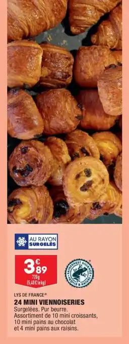 ALDI LYS DE FRANCE 24 mini viennoiseries offre