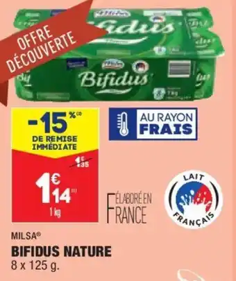 ALDI MILSA bifidus nature offre