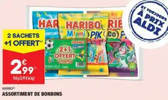 ALDI HARIBO assortiment de bonbons offre