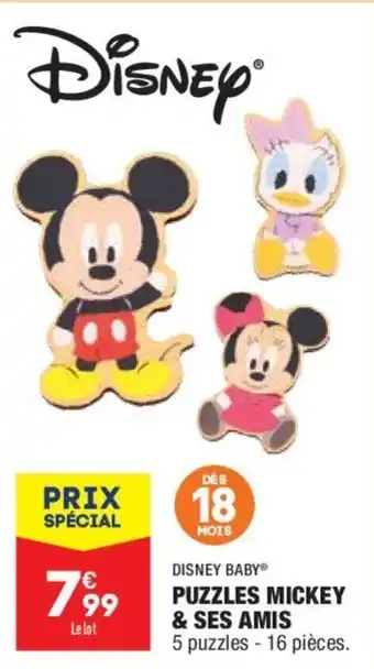 ALDI DISNEY BABY puzzles mickey & ses amis offre