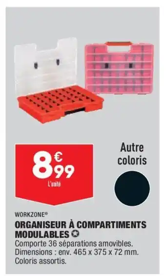 ALDI Workzone Organiseur à Compartiments Modulables offre
