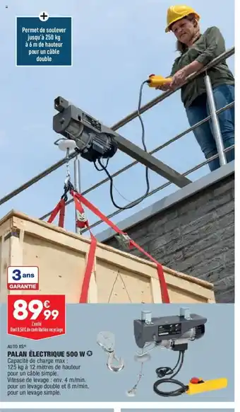 ALDI Palan électrique 500W offre