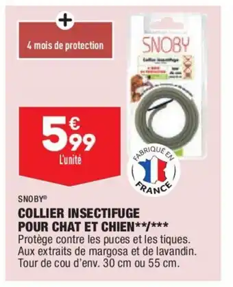 Snoby Collier Insectifuge Pour Chat Et Chien