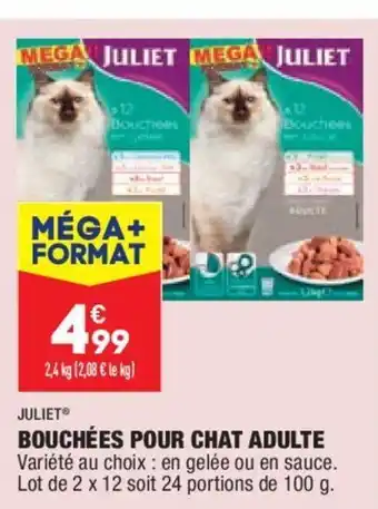 ALDI Juliet Bouchées Pour Chat Adulte offre