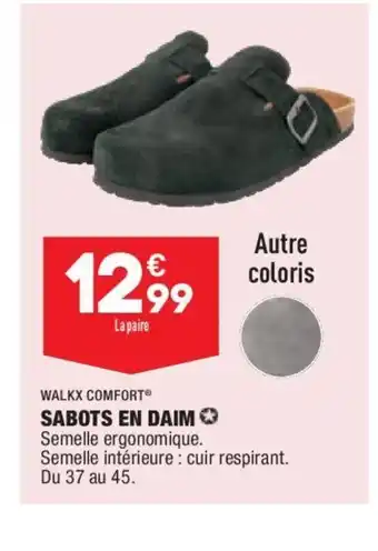 ALDI Sabots En Daim offre