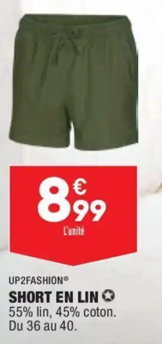 ALDI UP2 Fashion Short En Lin offre