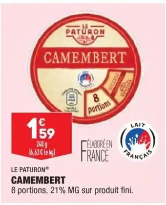 ALDI Le Paturon Camembert offre