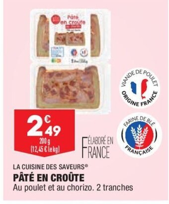 ALDI La Cuisine Des Saveurs Pâté En Croûte offre