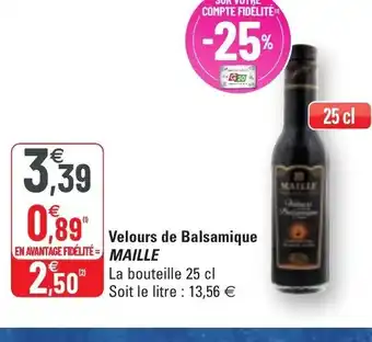 G20 Velours de Balsamique Maille offre