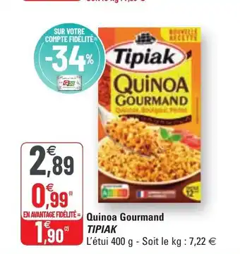 G20 Quinoa Gourmand Tipiak offre