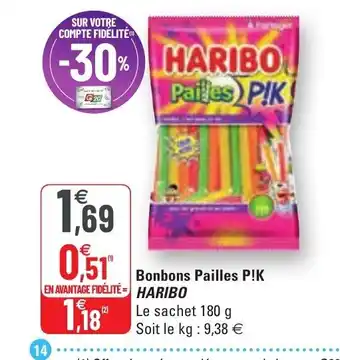 Bonbons Pailles P!K Haribo