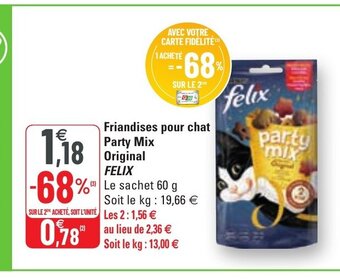 G20 Friandises Pour Chat Party Mix Original felix offre