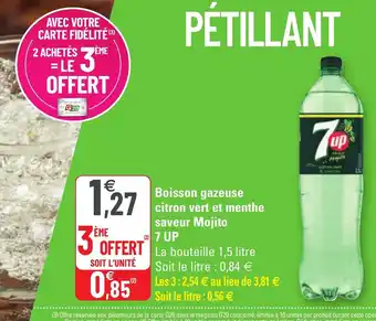 G20 Boisson Gazeuse Citron Vert Et Menthe Saveur Mojito 7Up offre