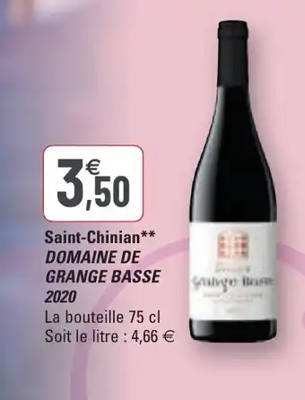 Saint-Chinian Domaine de Grange Basse 2020