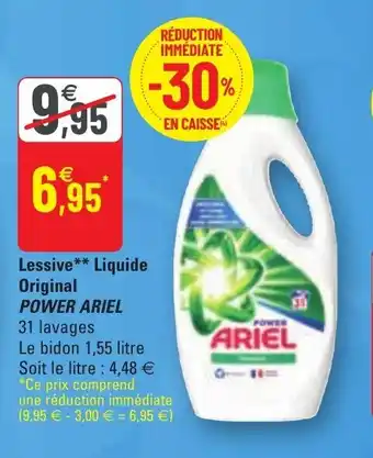 G20 Lessive Liquide Original Power Ariel offre