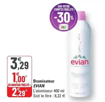 G20 Brumisateur evian offre