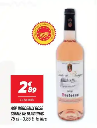 Netto AOP Bordeaux Rosé Comte de Blavignac offre