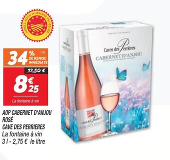 Netto AOP Cabernet d'Anjou Rosé Cave Des Perrieres offre