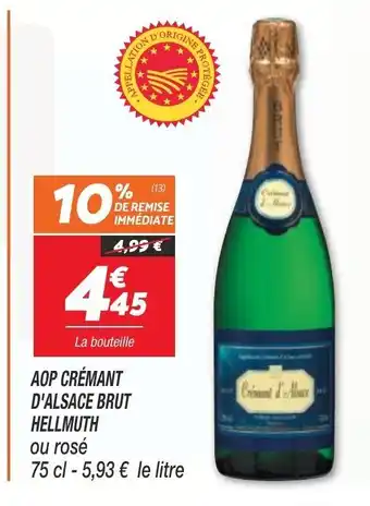 Netto AOP Crémant d'Alsace Brut Hellmuth offre