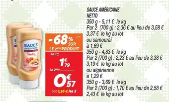 Netto Sauce Américaine Netto offre