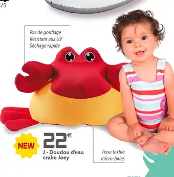 Gifi Doudou d’eau crabe joey offre