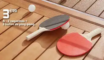 Gifi Jeu de ping-pong 5 pièces offre