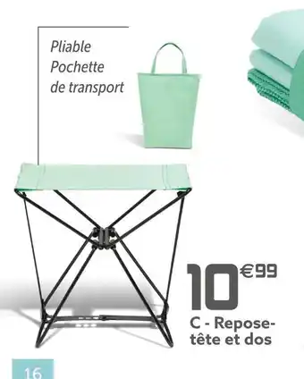 Repose-tête et dos