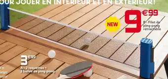 Gifi Filet de ping-pong rétractable offre