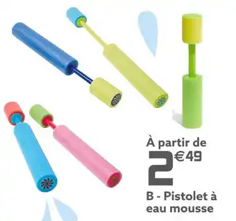 Gifi Pistolet à eau mousse offre