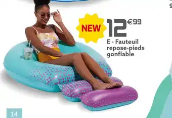 Gifi Fauteuil repose-pieds gonflable offre