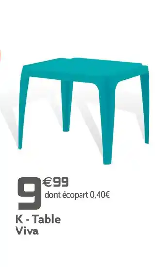 Gifi Table viva offre