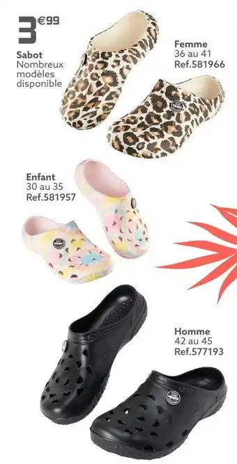Gifi Hipps sabot femme enfant homme offre