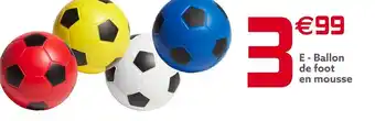 Gifi Ballon de foot mousse offre