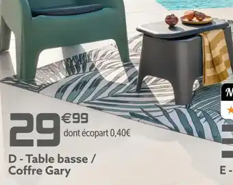 Gifi Table basse / coffre gary offre
